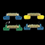 Copper Screw Terminal Block Bar Wiring Row Zero Ground Brass Strip Protection Flame Retardant Distribution Box Connection