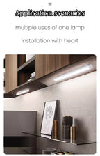 Motion Sensor Bar Light Type C Rechargeable Light LED Magnetic Attraction Night Light for Kitchen Bedside Wardrobe Bookcase
