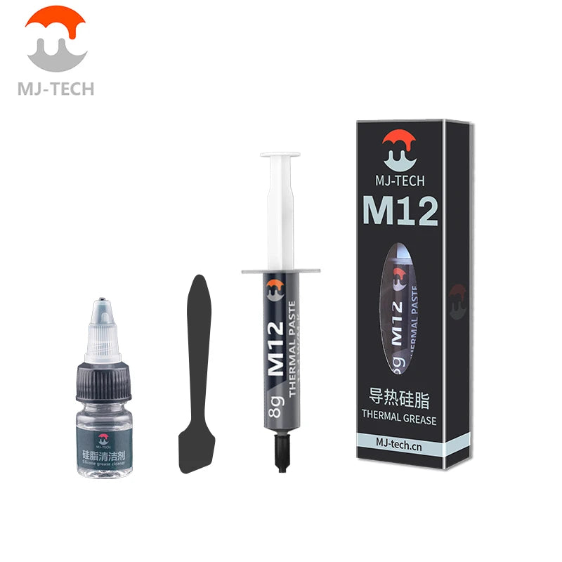 MJ M12 High Performance Thermal Paste Efficient Heat Transfer Compound for Applications Ideal for Laptop Gaming GPU/CPU Cooling