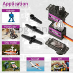 MG90S Servo 1/2/4/10/20/50 Pcs All Metal Gear 9g SG90 Upgraded Version For Helicopter Boat Car Mini Servos for Arduino Project