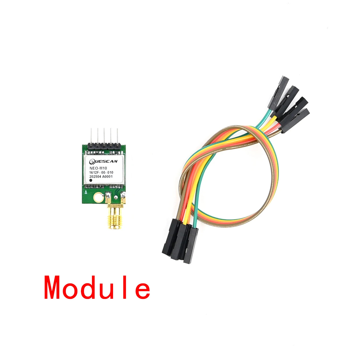 QUESCAN M10050 M10 GPS Galileo BeiDou GLONASS Module Active Antenna GNSS Receiver Arduino ESP32 GPS NMEA UBX Protocol 1-25Hz