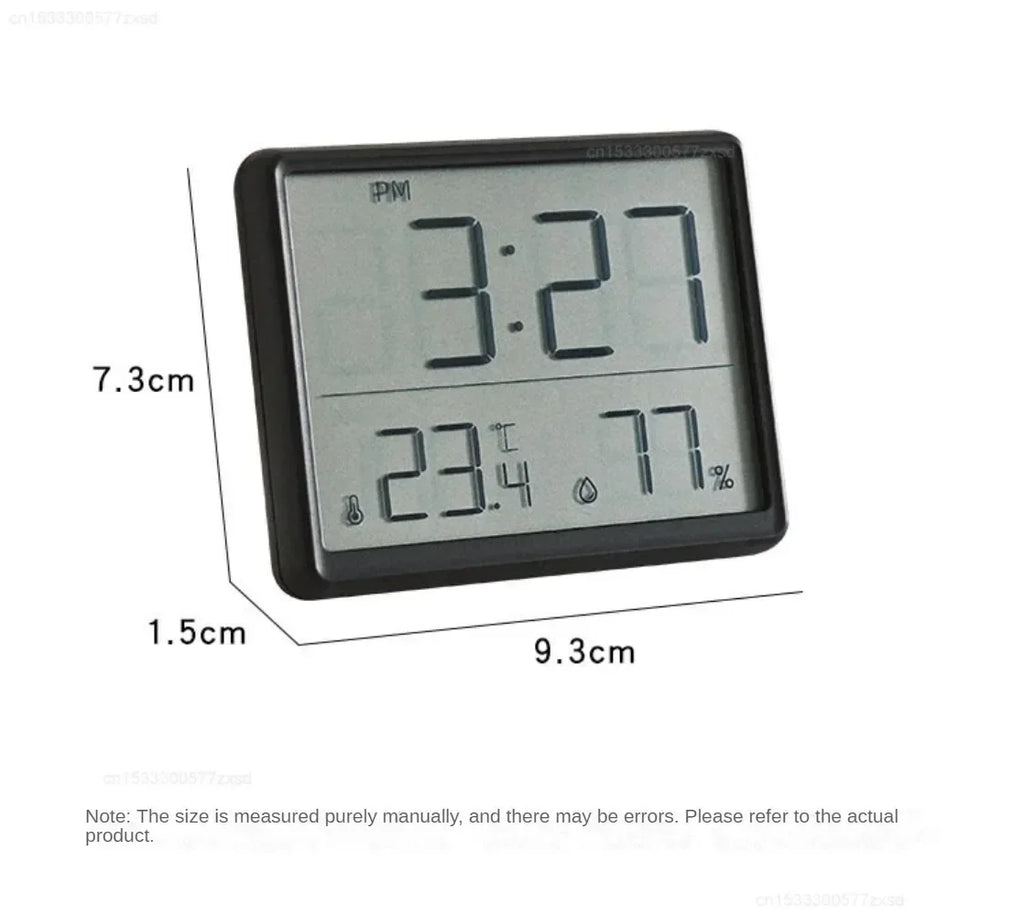 Multifunction Thermometer Hygrometer Automatic Electronic Temperature Humidity Magnetic Attraction Wall Monitor Clocks
