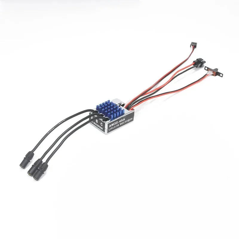 NEEBRC 2322 2600KV Outrunner Brushless Motor AM32 45A Brushless ESC for 1/12 RC Cars Crawler Upgrade Kit MN99S MN82 MN168 MN78
