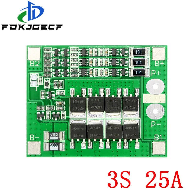 1S 2S 3S 4S 5S 6S 3A 15A 20A 30A Li-ion Lithium Battery 18650 Charger PCB BMS Protection Board For Drill Motor Lipo Cell Module