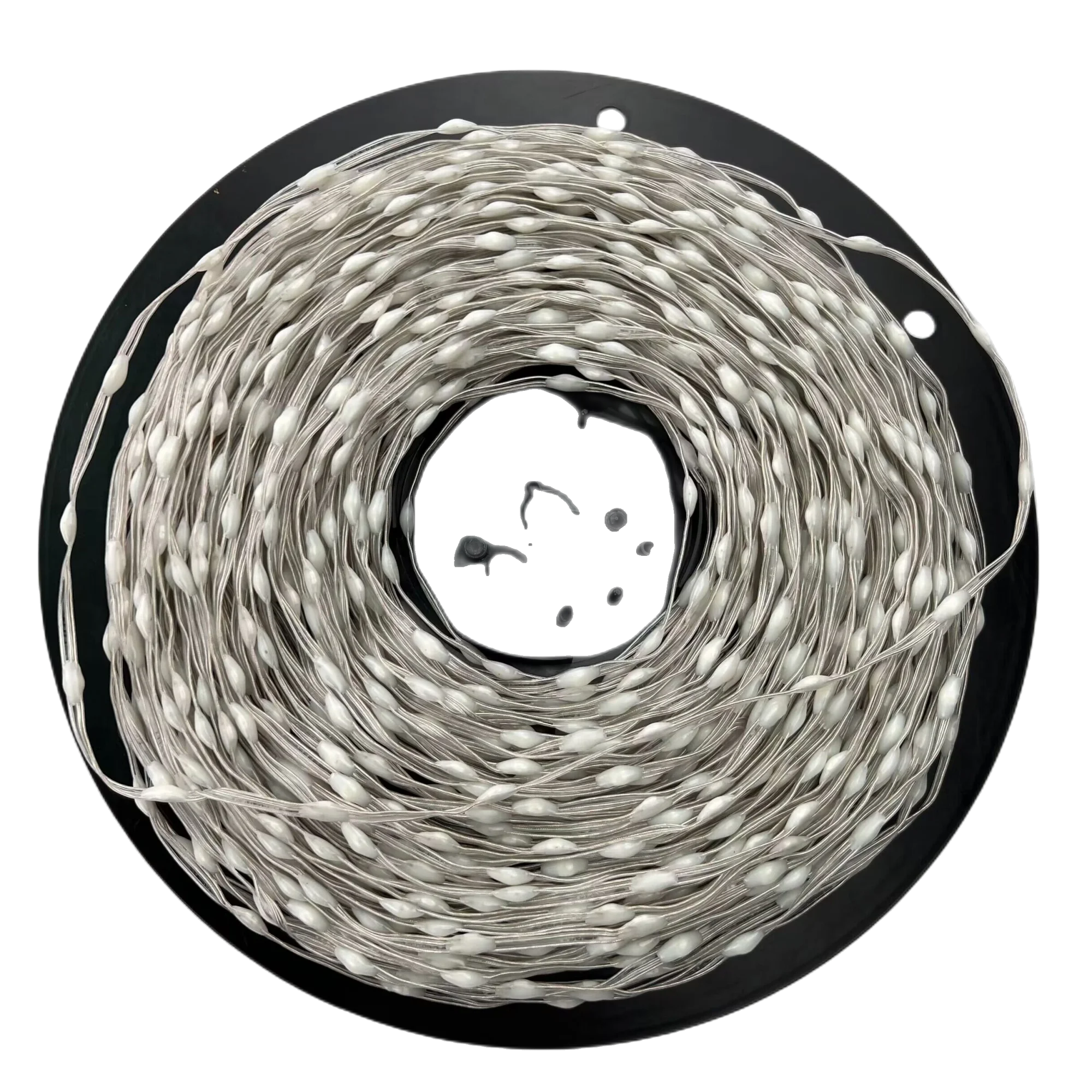 DC24V 1000ct SK6812/WS2811 LED Pebble String Light RGB Addressable Full Color Clear Wire IP65 3D 360 Degree Light-emitting