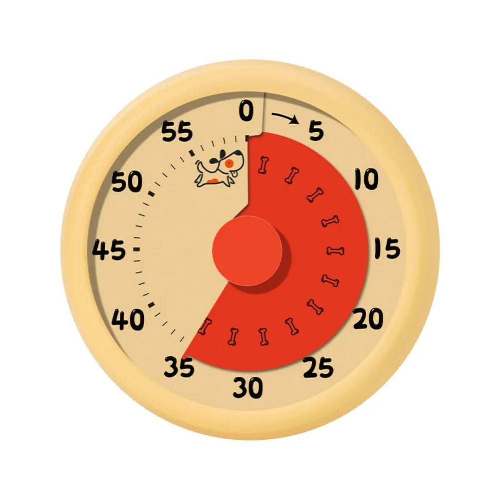 Mechanical Visual Timer Magnetic 60 Minutes Countdown Alarm Clock Self Discipline Timer Reminder Kitchen Cooking Timer Students
