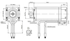 STEPPERONLINE 3Nm Nema 23 Closed Loop Servo Stepper Motor with Encoder CL57Y V2.0 Driver & Power Supply CNC Kit