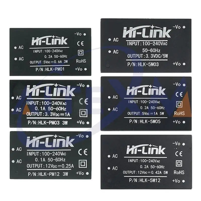HLK-PM01 HLK-PM03 HLK-PM12 AC-DC 220V to 5V/3.3V/12V Mini Power Supply Module Intelligent Household Switch HLK-5M05 YANXD