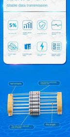 20PCS 2W 5% Wire Wound Resistor Fuse Winding Resistance 0.1 0.15 0.22 0.33 0.47 0.5 1 2.2 3.3 4.7 5.1 8.2 10 20 22 47 51 100 ohm