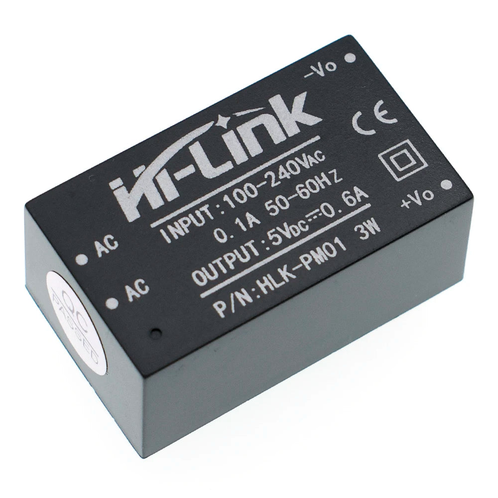 10pcs HLK-PM01 HLK-PM03 HLK-PM12 AC-DC 220V to 5V/3.3V/12V Mini Power Supply Module Intelligent Household Switch HLK-5M05