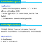 Liludin 10PCS 38Khz IR Receiver Module VS1838B TL1838 CHQ1838 Infrared Remote Control Signal Sensor For Arduino