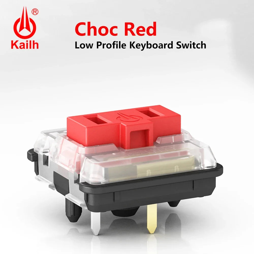 Kailh Choc Low Profile Switch 1350 Chocolate Keyboard Switch Clicky Tactile Linear White Switches Mechanical Keyboard for Laptop