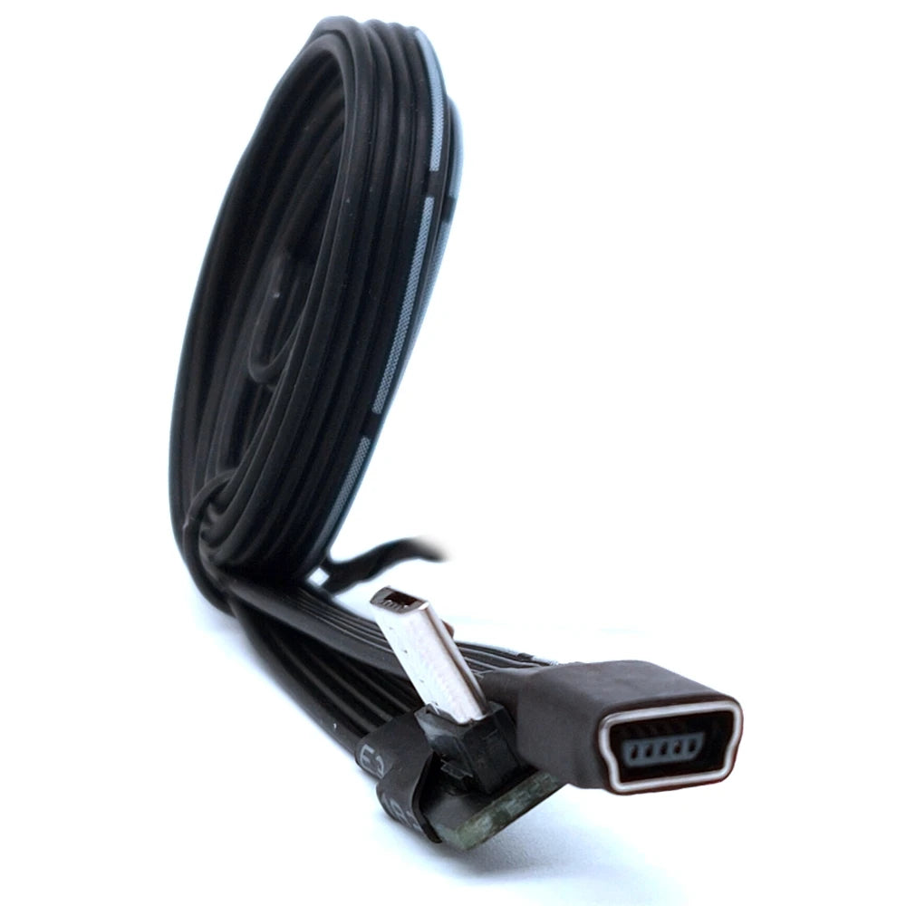 0.1M0.2M0.5M1M mini USB female to micro revolving connector, dash cam adapter cable, T-shaped port to Android navigation extensi