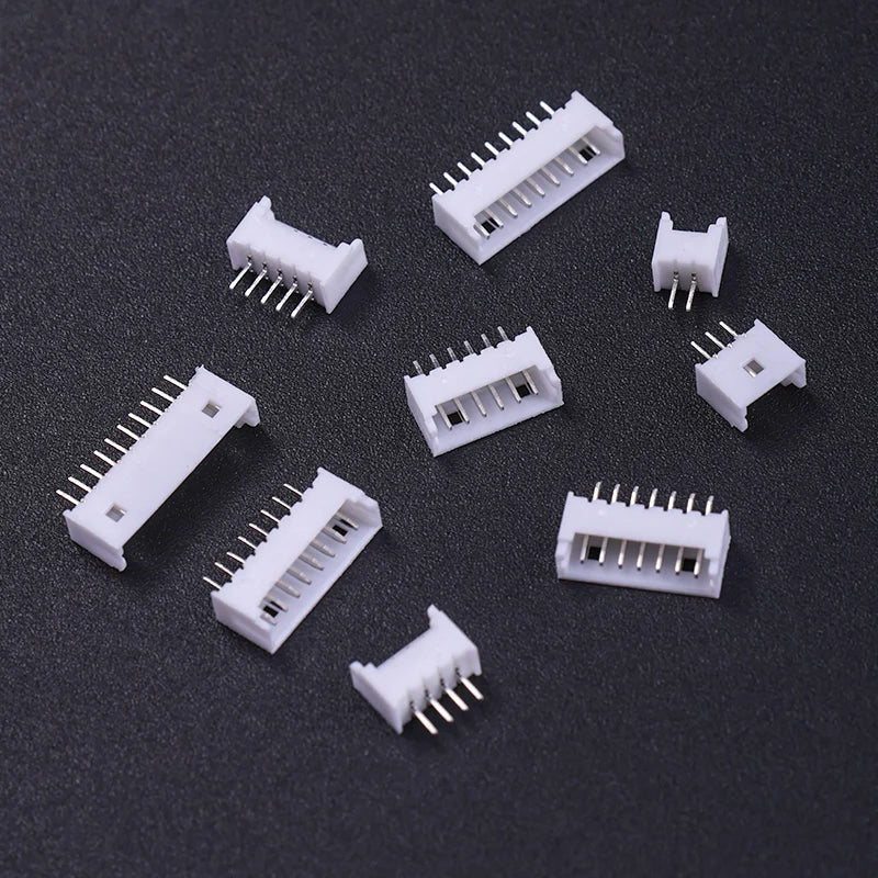 20PCS  1.25 1.25mm with lock Connector Socket Pin Header Vertical Horizontal JST Housing terminal  2P 3P 4P 5P 6P 7P 8P 9P 10PIN