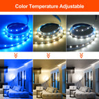 DC 5V USB LED Strips 2835 Warm Cold White LED Strip Light TV Backlight Lighting Tape for Room Decor 0.5m-5m LED String Light