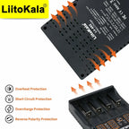 LiitoKala Lii-402 18650 Smart Battery Charger 1.2V 3.7V 3.2V 3.85V for 26650 18500 18350 17500 16340 14500  Battery