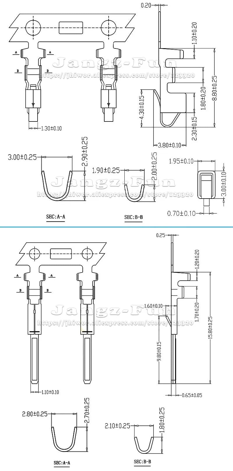 100pcs 2P JST SM 2.54 Plug 2.54mm SM2.54 2 Pin Male Female Housing Connectors Electric Cable Electrical Wire To Wire Connector