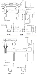 100pcs 2P JST SM 2.54 Plug 2.54mm SM2.54 2 Pin Male Female Housing Connectors Electric Cable Electrical Wire To Wire Connector