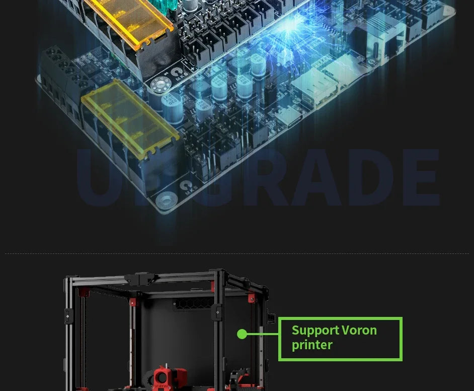 3D Printed Accessories Makerbase MKS Monster8 V2 32Bit Control Board 3D Printer Parts TMC2209 A4988 for Voron VS Spider Octopus