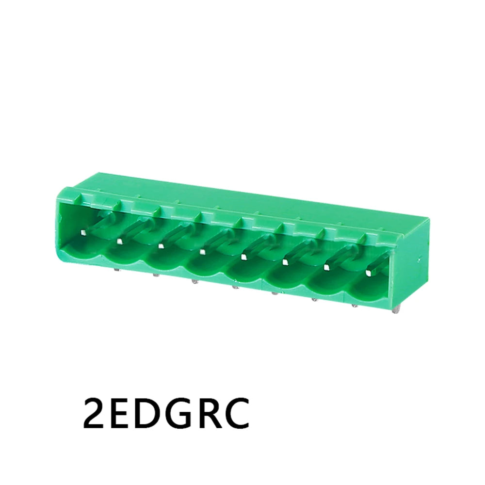 100pcs 2EDGR 5.08mm 2EDGV 2/3/4/5/10P Vertical/Right Angle Male Pin Wafer Only Phoenix Contact Connector PlugIn Terminal Block