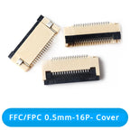 50Pcs/lot FFC FPC Connector 0.5mm 1.0mm 4P/6P/8P/10P/12/14/16/20/24/30/32/40P Pin Flip Type Ribbon Flat Connector Bottom Contact