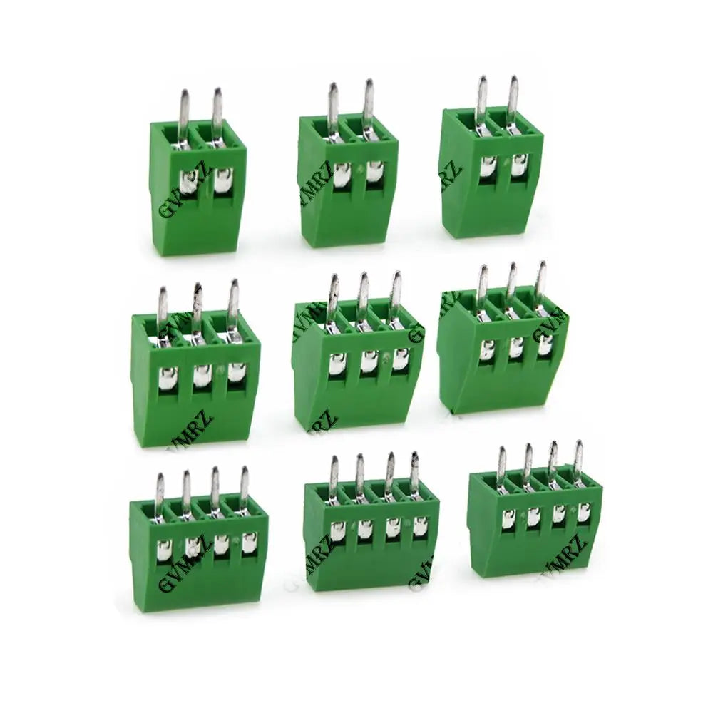 5PCS KF120 2P 3P 4P 2.54mm Pitch 2p/3p/4p Straight Pin Pcb Screw Terminal Block Connector 2pin 3pin 4pin KF-120 KF120-2p