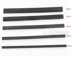 100Pcs 2.54mm PH3.5/5/5.7/7.1/8.5mm Straight 1X40P Single Row Gold-plated Rohs PCB Connector Female Pin Header Socket