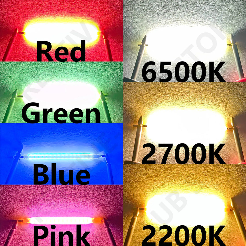20PCS Per Box Multicolour 3V COB LED Filament 3V Edison Bulb Lamp Parts Incandescent Light Diodes Accessories Holiday Lighting