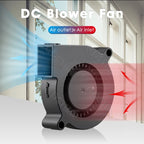 Gdstime 5015 Blower Fan 24V 12V 5V 50MMx15MM Turbine Radial Fan 5015 Dual Ball High Speed Cooler for 3D Printer Parts Cooling