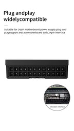 Computer 24P converter header power supply motherboard 24pin adapter right-angle power steering connector to go back to the line