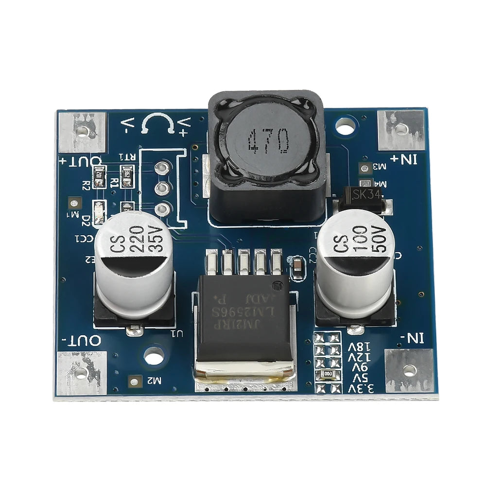 LM2596 Step-Down Module DC1.5-35V Adjustable Voltage Power Module DC 3-40V To 3.3V/5V/9V/12V/18V Fixed Voltage Step-Down Module
