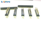 10pcs 2.0mm Straight 1/2x40P Single Double Row Breakable L8.7/12/15/17/19/21mm Long PCB Jumper Connector Gold Male Pin Header
