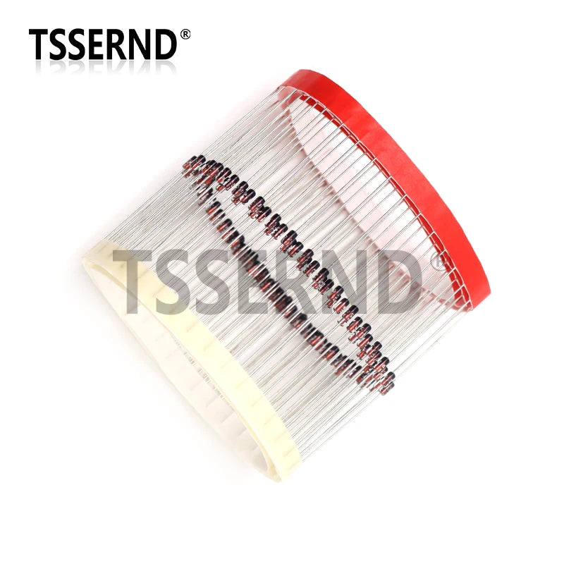 100pcs 1/2W Zener Diode 0.5W DO-35 BZX55C 2V 2V2 2V4 2V7 3V 3V3 3V9 4V7 5V1 6V2 7V5 10V 12V 15V 18V 20V 22V 27V 33V 39V 47V 75V