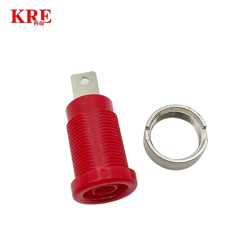 20PCS 4mm Banana Socket Connector 32A Insulated Female Jack 5 Colors Panel Mount Connector for Electrical Connection