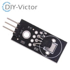 18B20 DS18B20 Digital Signal Output Temperature Measurement Module Board Detection Sensor for Arduino DC 5V Dupont Wire