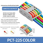 10/100Pcs Lever Wire Connectors, Compact Splicing Wire Connector, 2 3 5 Way Electrical Connectors, for Quick Connect 28-12 AWG