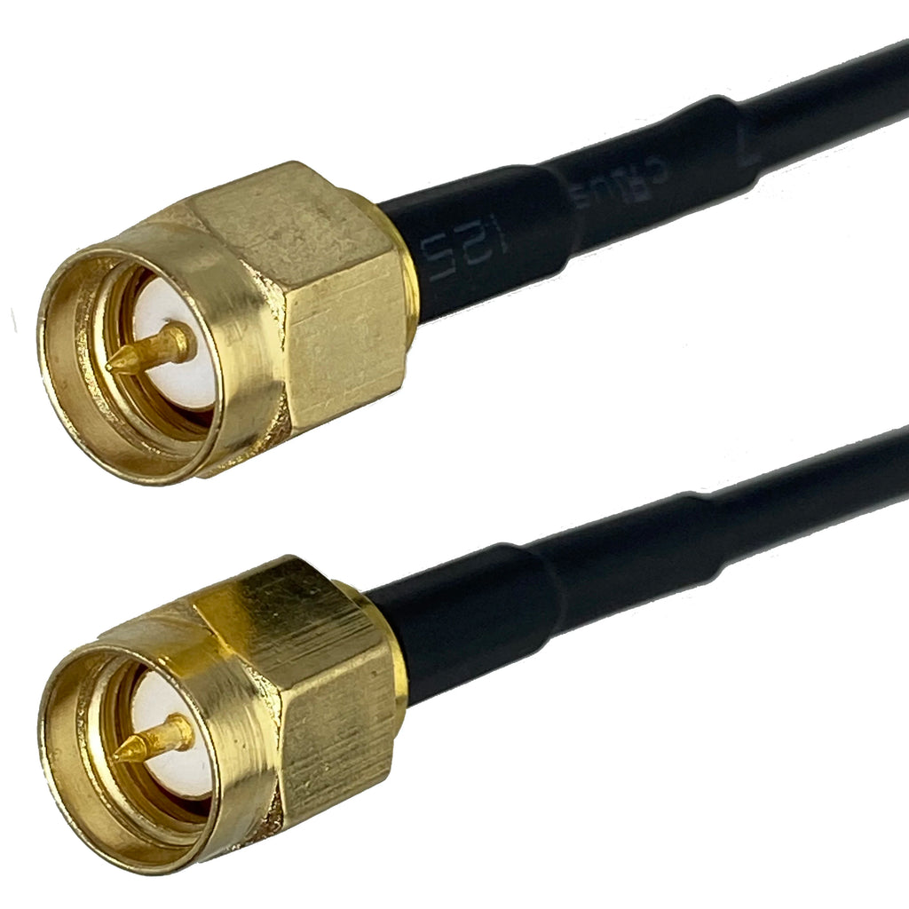 RG174 SMA RP SMA to SMA RP SMA Male & Female Nut Straight & Right Angle Connector RF Coaxial Jumper Pigtail Cable 4inch~10FT