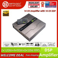 Sennuopu X14 16-Channel DSP Car Audio Processor | 14CH Class AB Automotive Amplifier, Auto Sound Module Power Amp