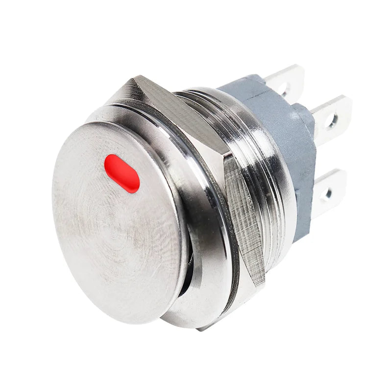 Metal Toggle Rocker Switch On Off 220v 12v 6v 22mm 2NO 4pin Latching Fixed 16A High Current LED Light Switch Car Boat Motorcycle