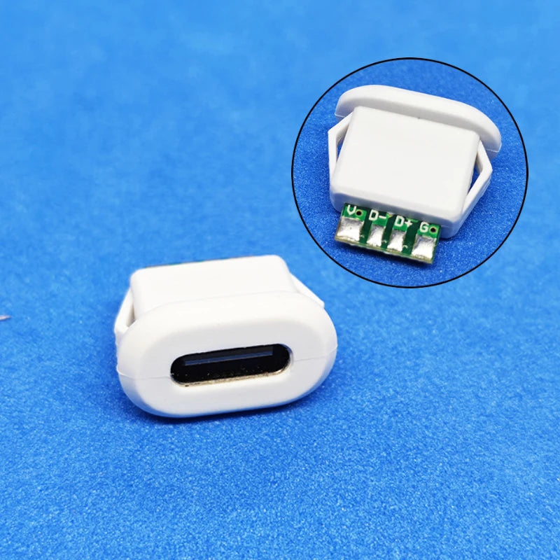 1/2/5PCS Type-C 6Pin Panel Mount Female Socket Waterproof USB-C Charger Plug Dock Connector For Fast Charging & Power ﻿