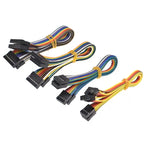 5PCS Double Row Dupont Line 2x2/3/4/5/6/7/8/9/10 Pin Male Female 2.54MM Dupont Jumper Cable Wire For PCB