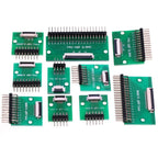FPC/FFC Adapter Board Welded 0.5mm/1.0mm Spacing Connector Turned Straight Into 2.54 Flexible Cable Adapter Seat