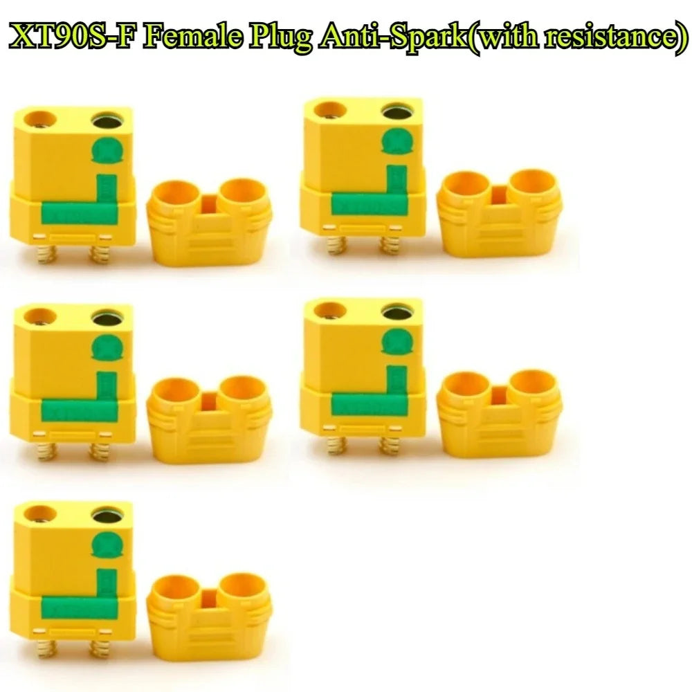 1/2/3/5Pcs XT90S Anti Spark Connector Amass XT90-S XT90H-M Plug Connector Anti-Spark Male Female Adapter For RC Car Lipo Battery