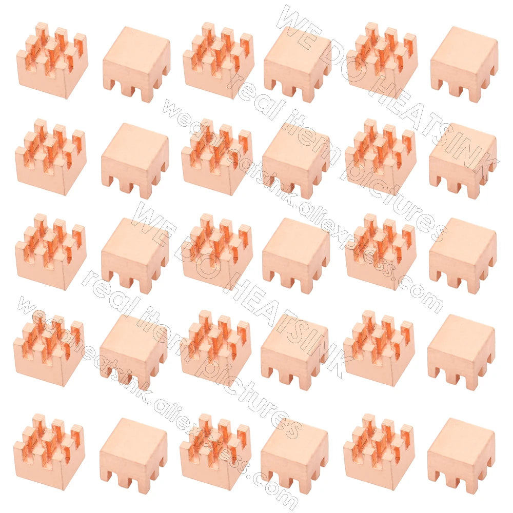 WE DO HEATSINK Small Tiny Useful Pure Copper Heat Sink Without or With Thermal Pad For Raspberry Pi Banana Pi IC Chipset Package