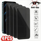 4PCS Privacy Screen Protectors for IPhone 14 15 Pro Max 7 8 16 Plus Anti-spy for IPhone 11 12 13 Pro MAX Mini XS XR X