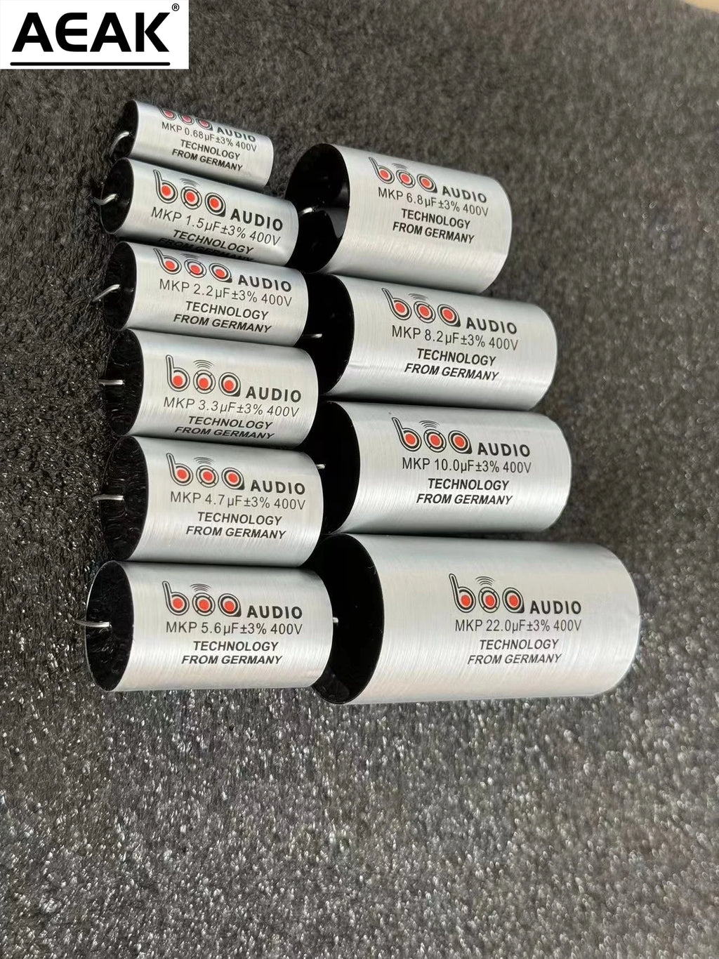 AEAK Polypropylene film capacitor audio coupling frequency division MKP capacitor 400v 0.68UF 1.5UF 2.2UF 3.3UF 4.7UF~22uf ±3%