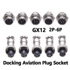 GX12 2 3 4 5 6 Pin Docking Aviation Plug Socket Waterproof Circular Connector