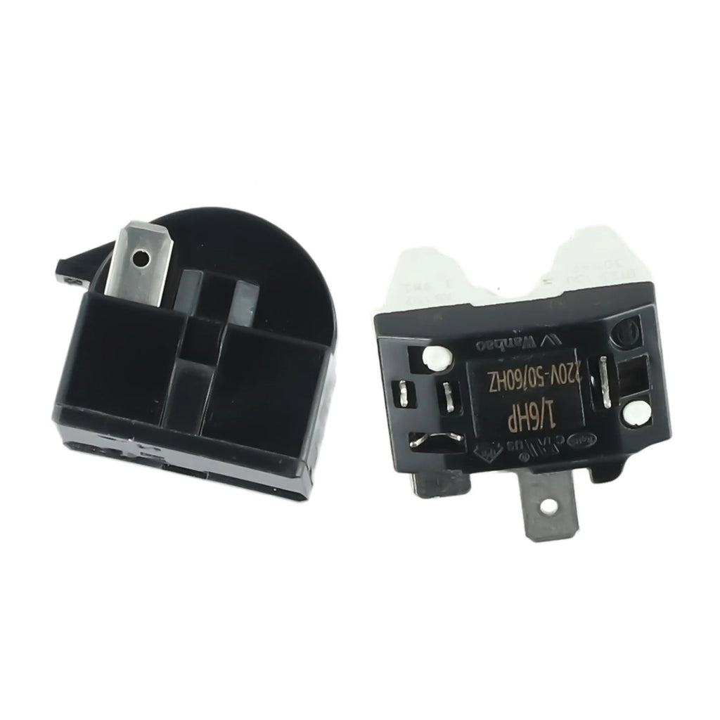 1pc Refrigerator Starter Overload Protector For Refrigerator PTC Start Relay 1/2 Pin 15 Ohm + 1/6H Compressor Overload Protector