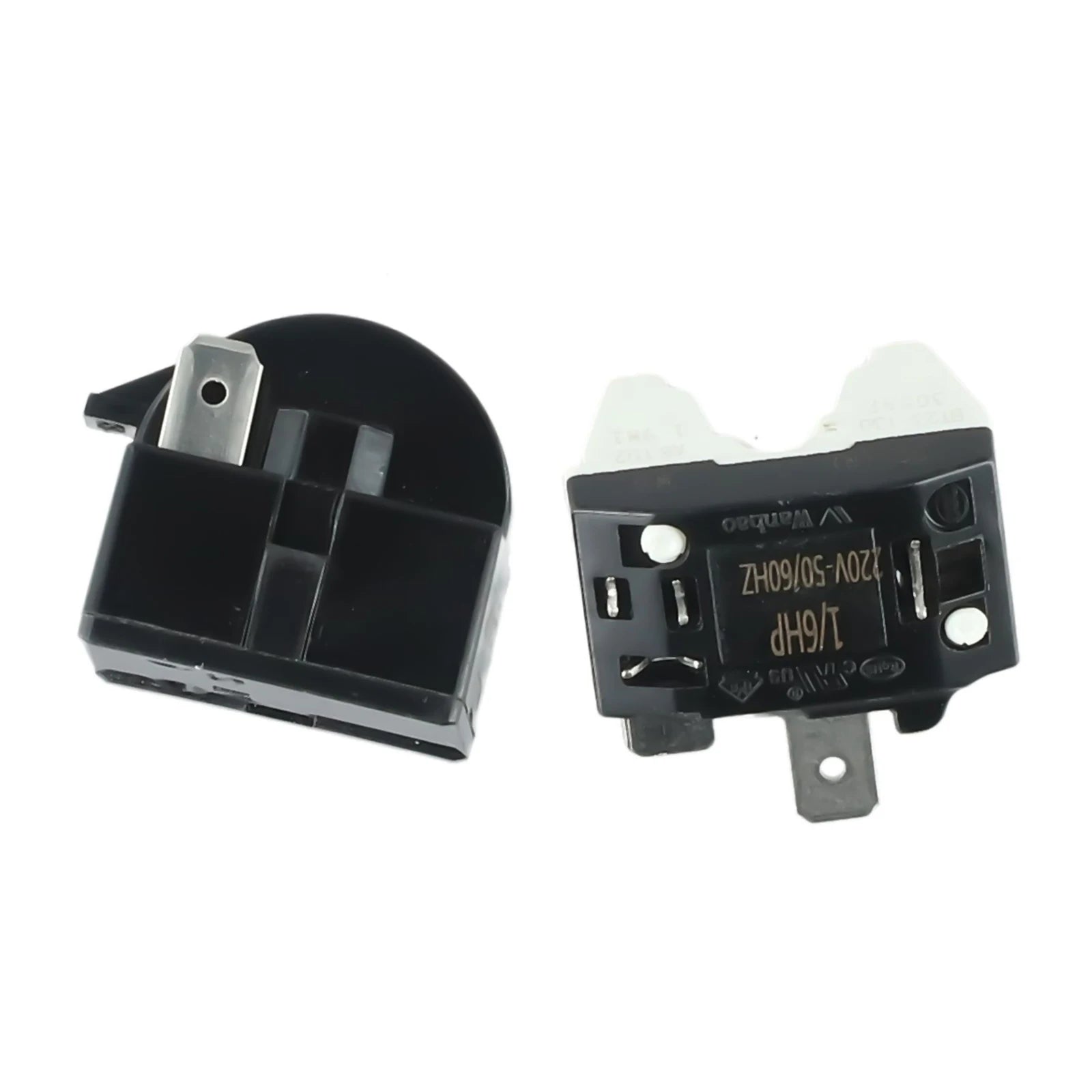 1pc Refrigerator Starter Overload Protector For Refrigerator PTC Start Relay 1/2 Pin 15 Ohm + 1/6H Compressor Overload Protector