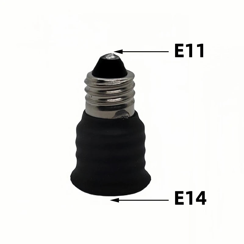 2PCS E10-E12 E11-E12 E11-E14 E12-E12 E10-E14 E17-E14 Light Socket adapter E10 to E12 Candelabra lamp holder converter,Install